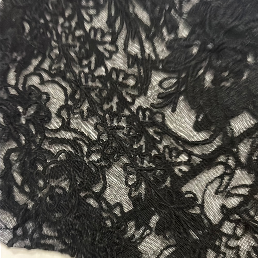 NWT Black Lace Top Anthropologie xs - Picture 4 of 4